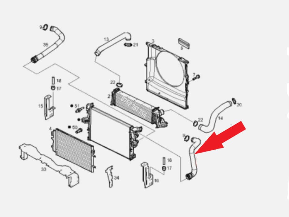 Furtun Radiator Iveco Daily 6